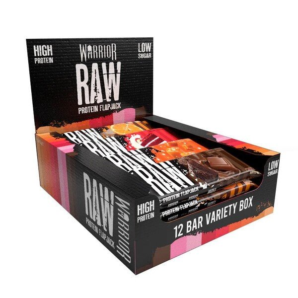 Raw Protein Flapjack, Variety Box - 12 bars - VitaeSupps