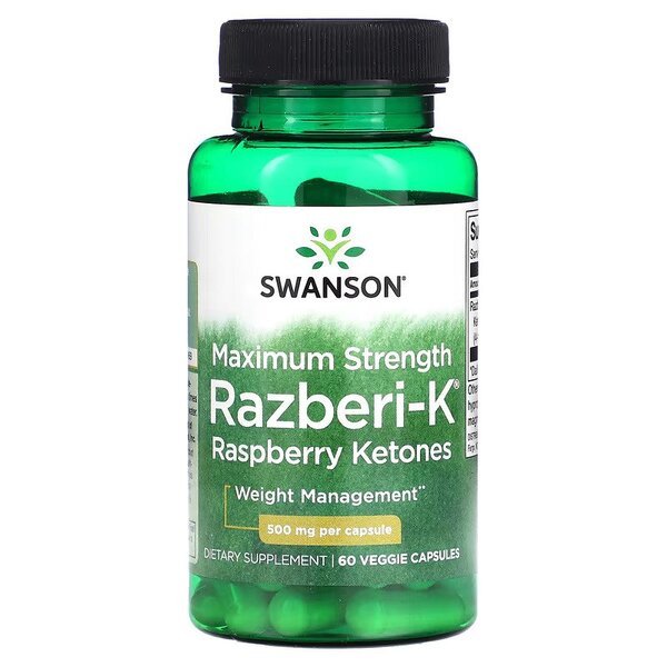 Razberi - K, 500mg Maximum Strength - 60 vcaps - VitaeSupps