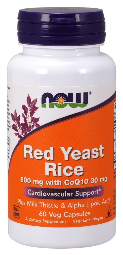 Red Yeast Rice with CoQ10, 600mg - 60 vcaps - VitaeSupps