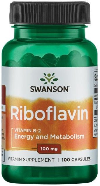 Riboflavin Vitamin B - 2, 100mg - 100 caps - VitaeSupps