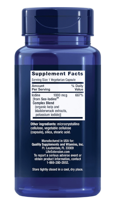 Sea Iodine, 1000mcg - 60 vcaps - VitaeSupps