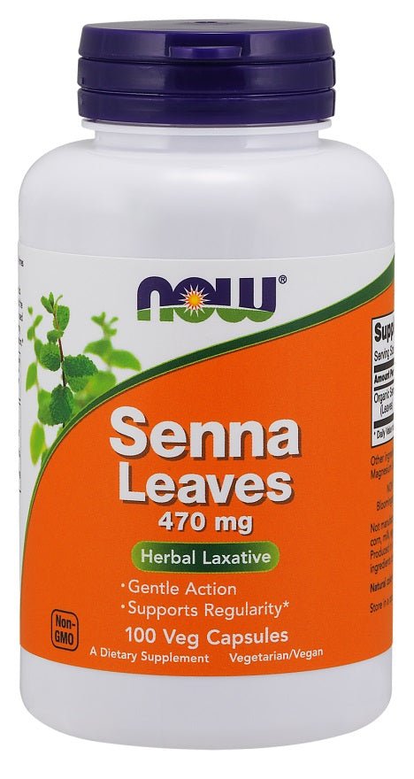 Senna Leaves, 470mg - 100 vcaps - VitaeSupps
