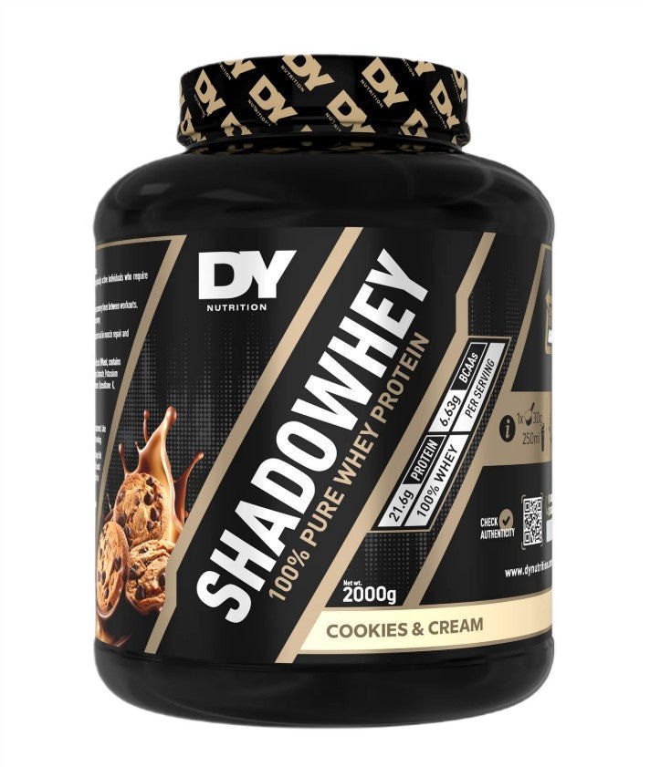 ShadoWhey 100% Pure Whey Protein, Cookies & Cream - 2000 grams - VitaeSupps