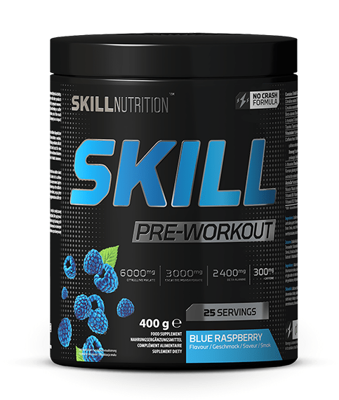 Skill Pre - Workout, Blue Raspberry - 400 grams - VitaeSupps