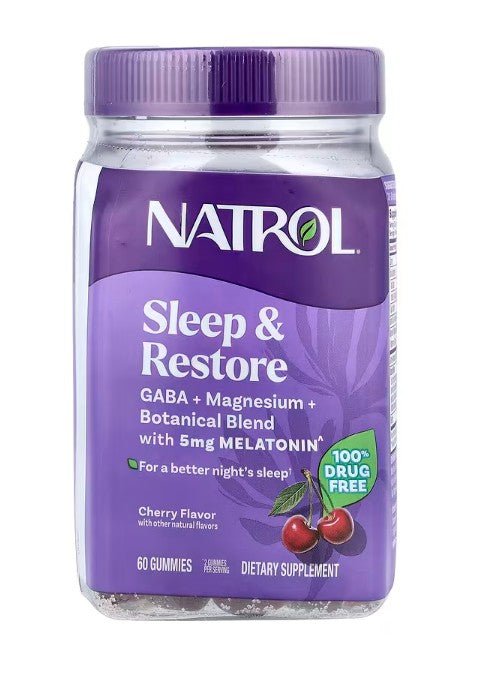 Sleep & Restore with Melatonin, Cherry - 60 gummies - VitaeSupps