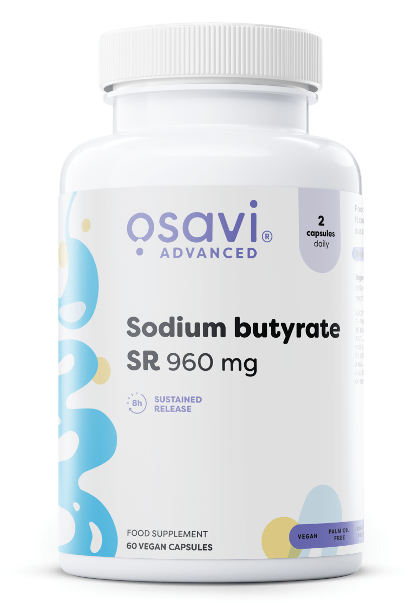Sodium butyrate SR, 960mg - 60 vegan caps - VitaeSupps