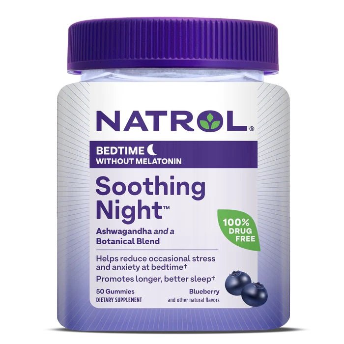 Soothing Night, Blueberry - 50 gummies - VitaeSupps