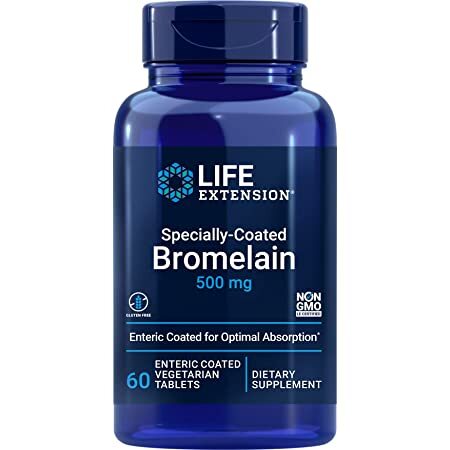 Specially - Coated Bromelain, 500mg - 60 enteric coated vegetarian tabs - VitaeSupps