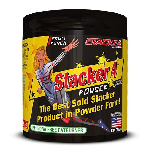 Stacker 4 Powder, Fruit Punch - 150 grams - VitaeSupps