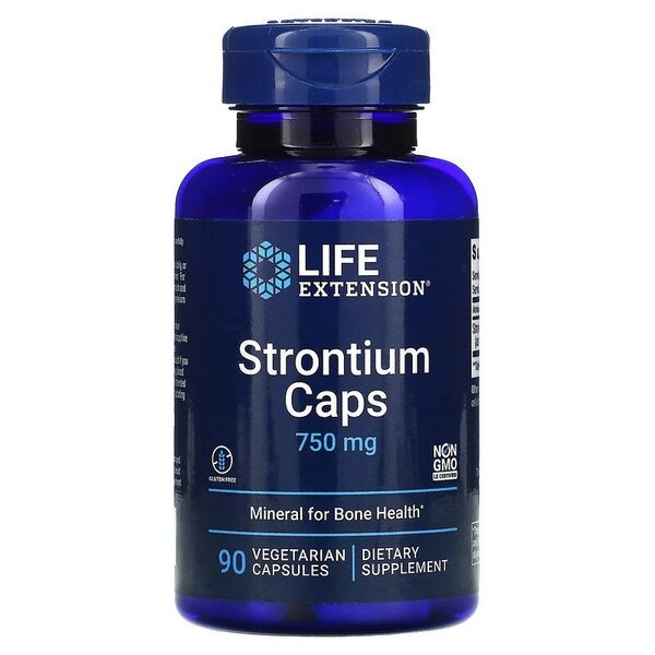 Strontium Caps, 750mg - 90 vcaps - VitaeSupps