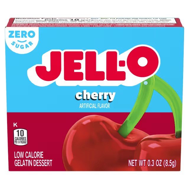 Sugar Free Gelatin Dessert, Cherry - 8.5 grams - VitaeSupps