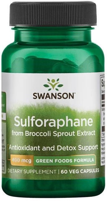 Sulforaphane from Broccoli Sprout Extract, 400mcg - 60 vcaps - VitaeSupps