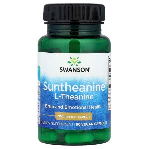 Suntheanine L - Theanine, 200mg - 60 vcaps - VitaeSupps