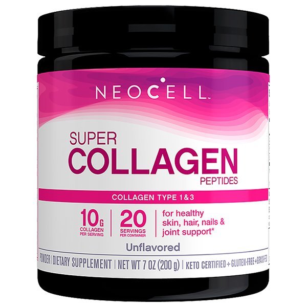 Super Collagen Peptides Type 1 & 3, Unflavored - 200 grams - VitaeSupps