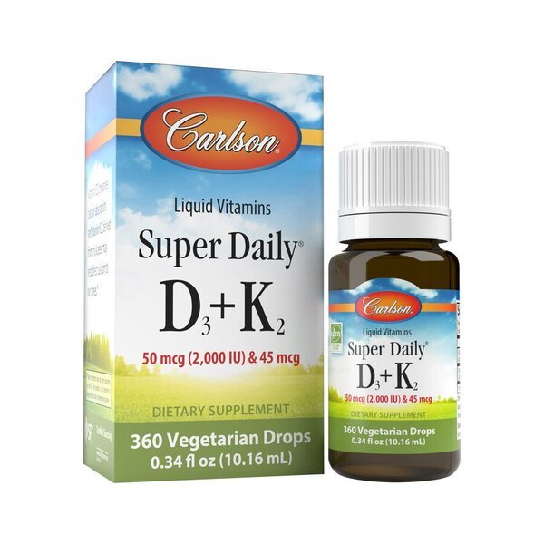 Super Daily D3 + K2, 2000 IU - 10 ml. - VitaeSupps
