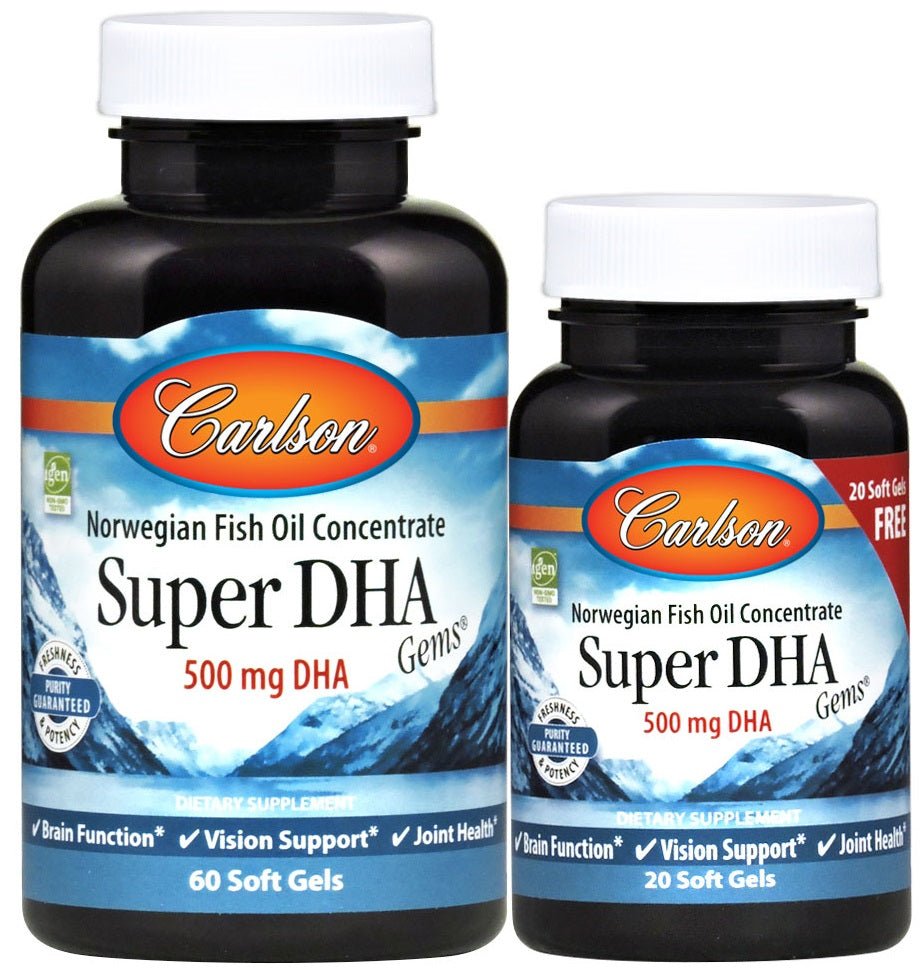 Super DHA Gems, 500mg - 60 + 20 softgels - VitaeSupps