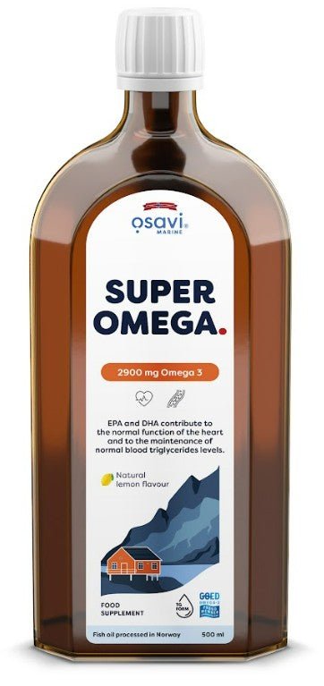 Super Omega, 2900mg Omega 3 (Lemon) - 500 ml. - VitaeSupps