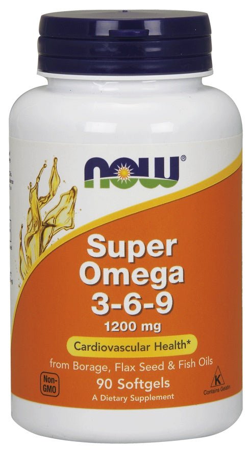 Super Omega 3 - 6 - 9, 1200mg - 90 softgels - VitaeSupps