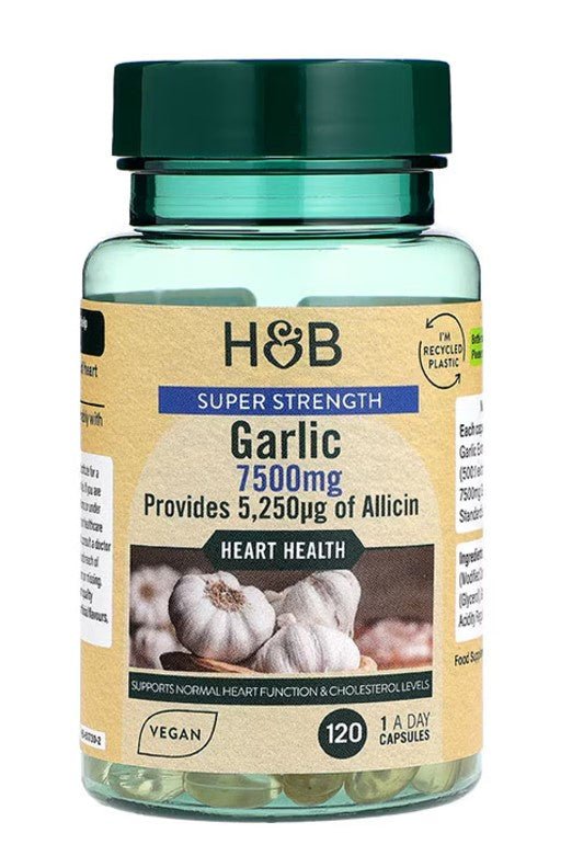 Super Strength Odourless Garlic, 7500mg - 120 caps - VitaeSupps