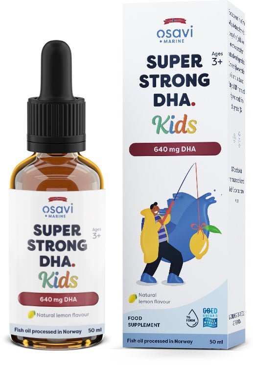 Super Strong DHA Kids, 640mg DHA (Lemon) - 50 ml. - VitaeSupps
