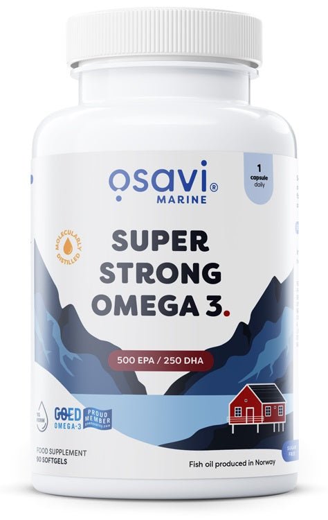Super Strong Omega 3, 500 EPA / 250 DHA - 90 softgels - VitaeSupps