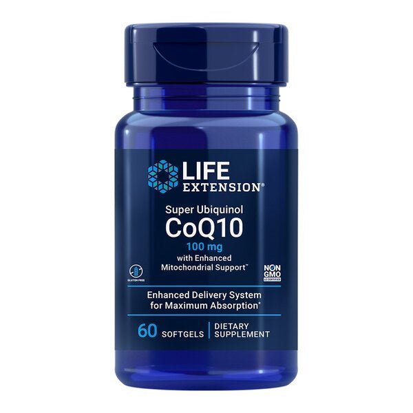 Super Ubiquinol CoQ10 with Enhanced Mitochondrial Support, 100mg - 60 softgels - VitaeSupps