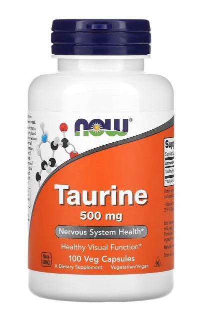 Taurine, 500mg - 100 caps - VitaeSupps