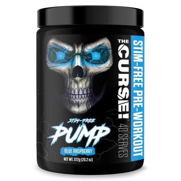 The Curse! Stim - Free Pump, Blue Raspberry - 572 grams - VitaeSupps