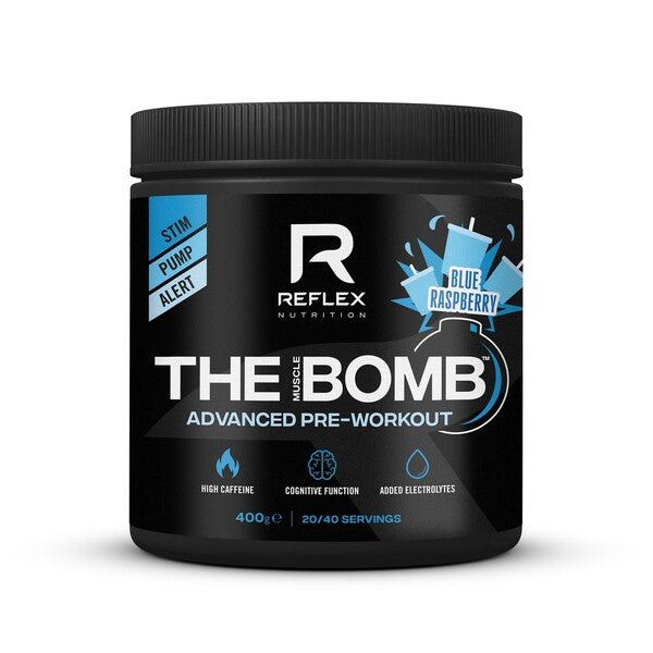 The Muscle Bomb, Blue Raspberry - 400 grams - VitaeSupps