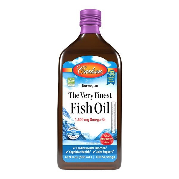 The Very Finest Fish Oil, Natural Mixed Berry - 500 ml. - VitaeSupps