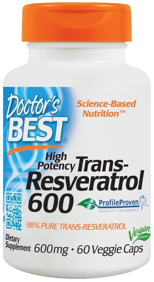 Trans - Resveratrol 600, 600mg - 60 vcaps - VitaeSupps