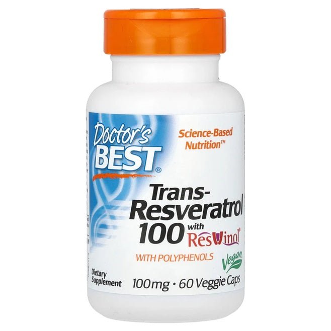 Trans - Resveratrol with ResVinol, 100mg - 60 vcaps - VitaeSupps
