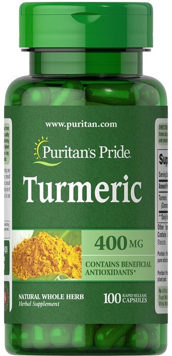 Turmeric, 400mg - 100 caps - VitaeSupps
