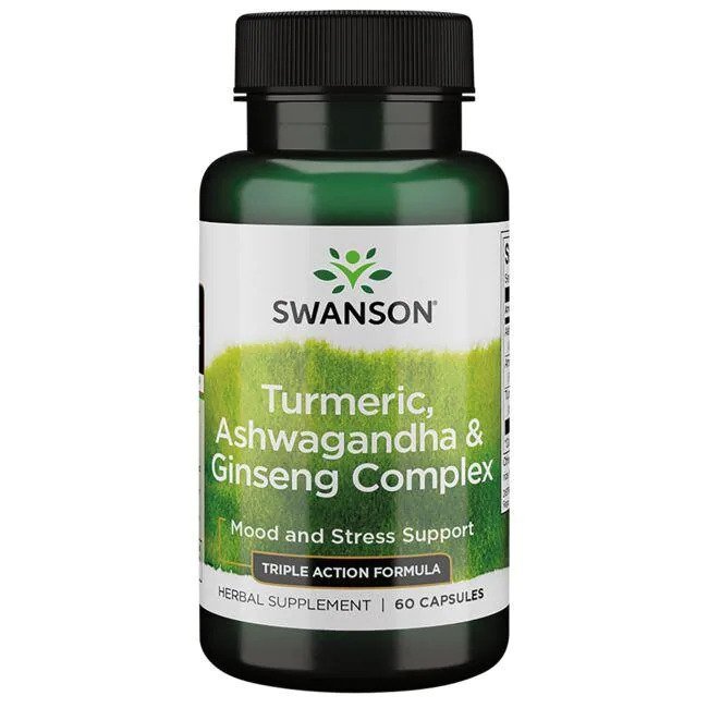 Turmeric, Ashwagandha & Ginseng Complex - 60 caps - VitaeSupps