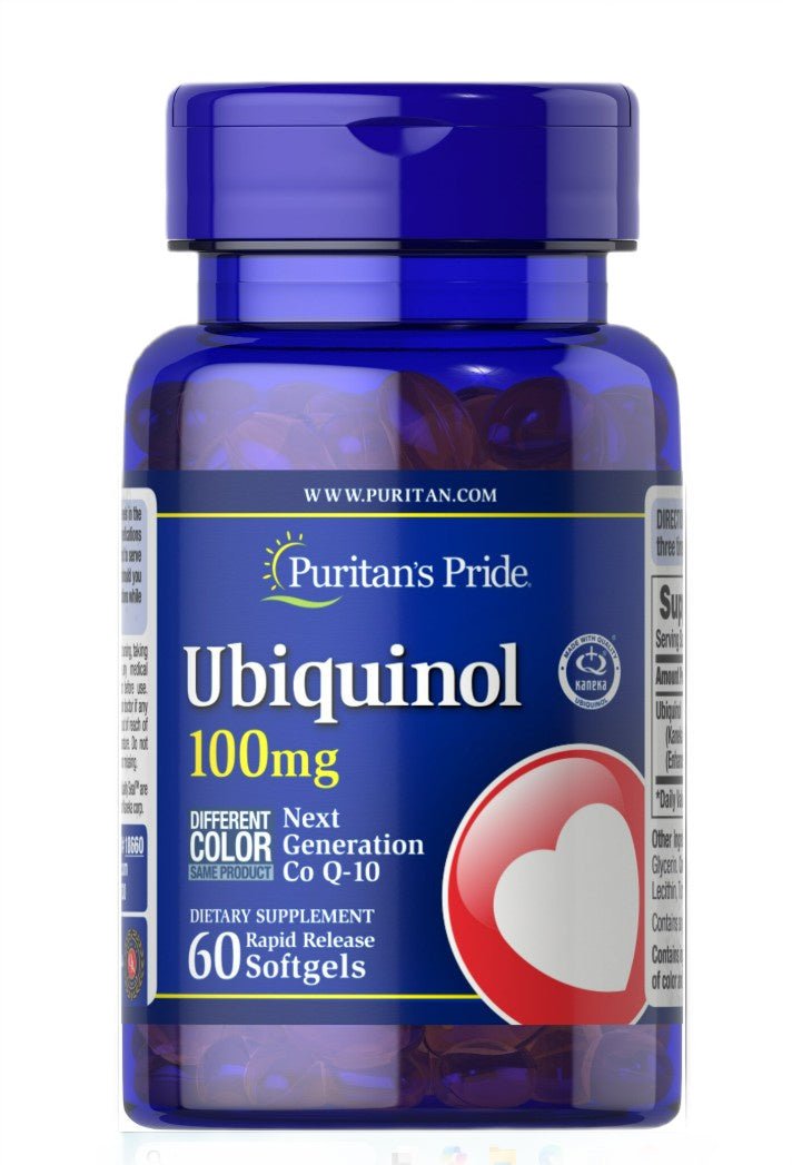 Ubiquinol, 100mg - 60 softgels - VitaeSupps