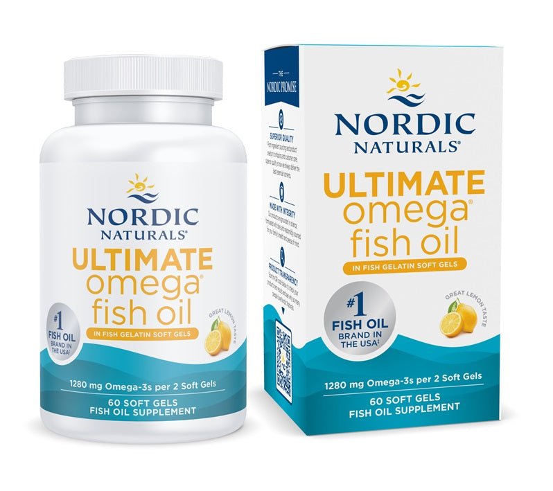 Ultimate Omega in Fish Gelatin, 1280mg Lemon (EAN 768990891250) - 60 softgels - VitaeSupps