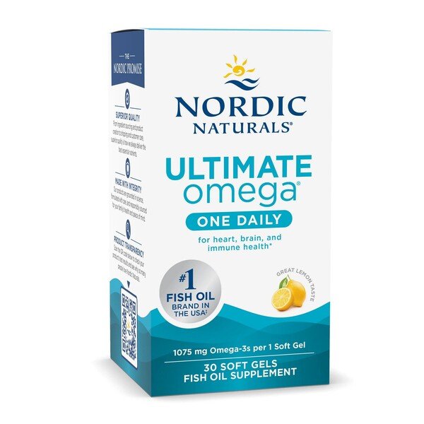 Ultimate Omega One Daily, 1075mg Lemon - 30 softgels - VitaeSupps