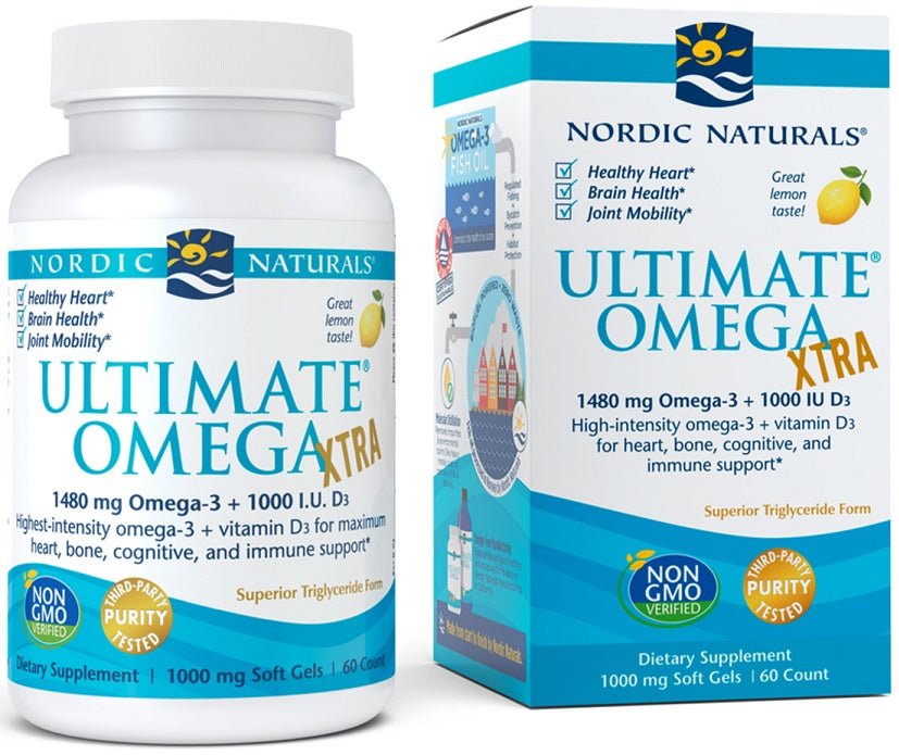 Ultimate Omega Xtra, 1480mg Lemon - 60 softgels - VitaeSupps
