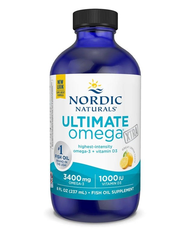 Ultimate Omega Xtra, 3400mg Lemon - 237 ml. - VitaeSupps
