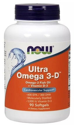 Ultra Omega 3 - D with Vitamin D - 3 - 90 softgels - VitaeSupps