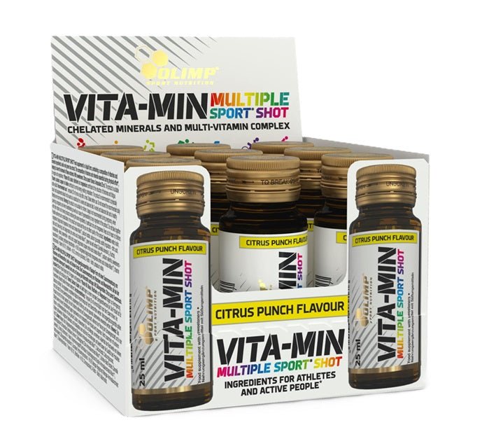 Vita - Min Multiple Sport Shot, Citrus Punch - 9 x 25 ml. - VitaeSupps