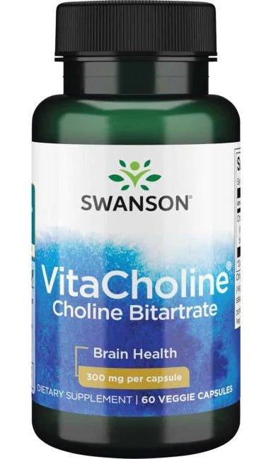 VitaCholine Choline Bitartrate, 300mg - 60 vcaps - VitaeSupps