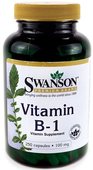 Vitamin B - 1 (Thiamin), 100mg - 250 caps - VitaeSupps