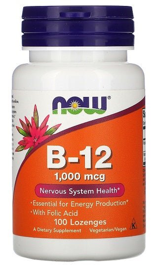 Vitamin B - 12, 1000mcg - 100 lozenges - VitaeSupps