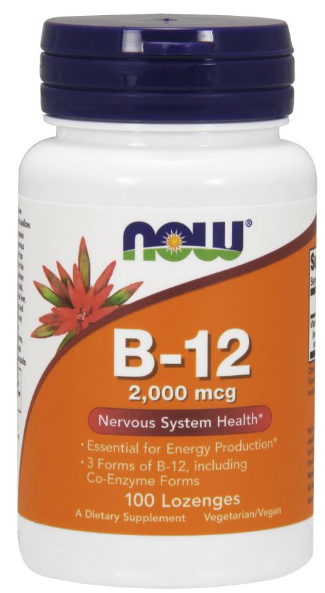 Vitamin B - 12, 2000mcg - 100 lozenges - VitaeSupps