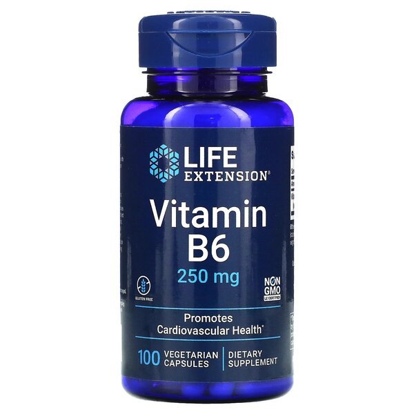 Vitamin B6, 250mg - 100 vcaps - VitaeSupps