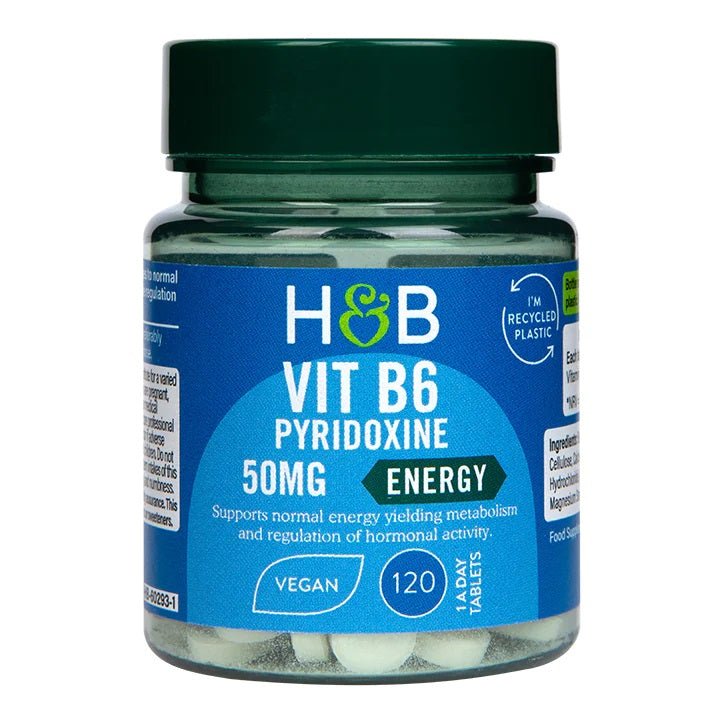 Vitamin B6, 50mg - 120 tablets (EAN ) - VitaeSupps