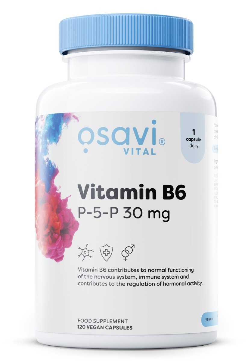 Vitamin B6 - P - 5 - P, 30mg - 120 vegan caps - VitaeSupps