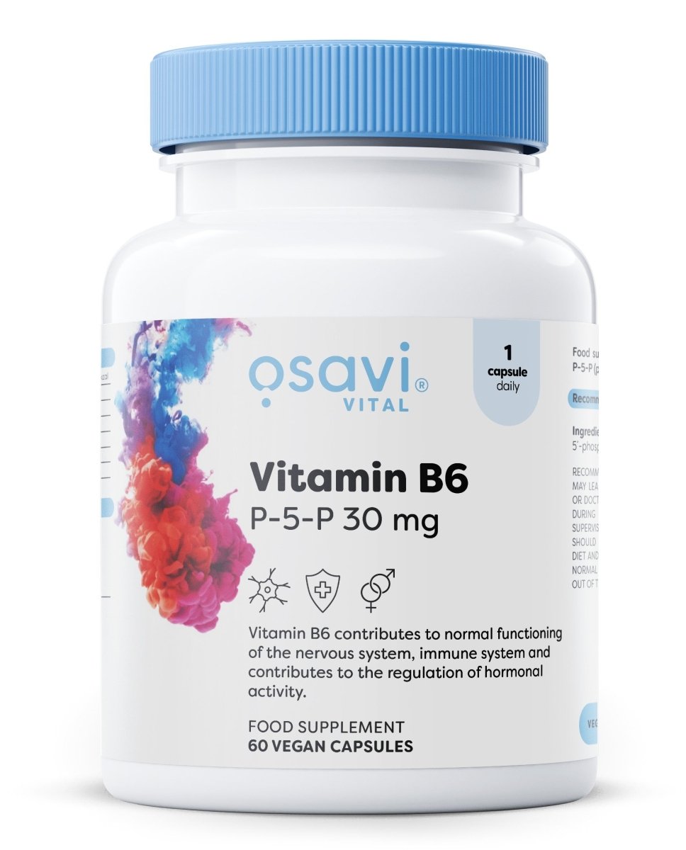 Vitamin B6 - P - 5 - P, 30mg - 60 vegan caps - VitaeSupps