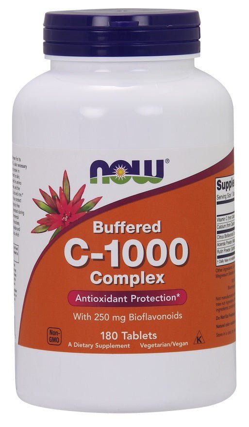 Vitamin C - 1000 Complex - Buffered with 250mg Bioflavonoids - 180 tablets - VitaeSupps